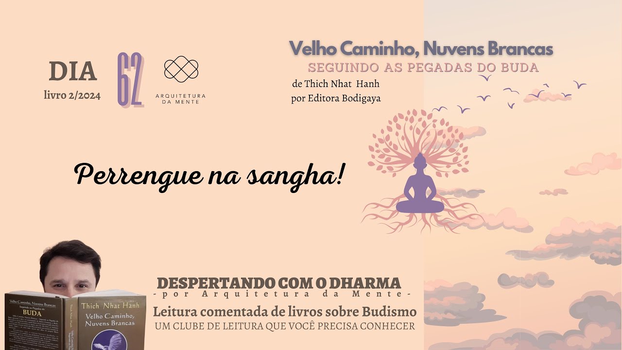 DIA 62 - VELHO CAMINHO NUVENS BRANCAS por Thich Nhat Hanh - Despertando com o Dharma - livro 02/2024