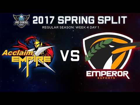 Pro Gaming Series 2017 Spring Split Week 4 Day 1 - AEX vs EMP Part 1/2