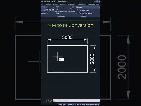 AutoCAD: BEST MM to M Conversion Command