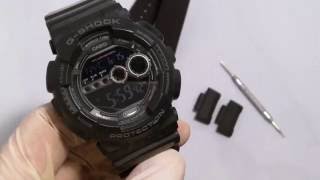 How to Change a Strap on G-Shock GD-100 with NATO or Zulu using JaysAndKays Adapters #jaysandkays