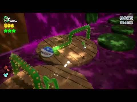 Super Mario 3D World (Switch) 4-2 Speedrun - Time: 33 (Former WR)