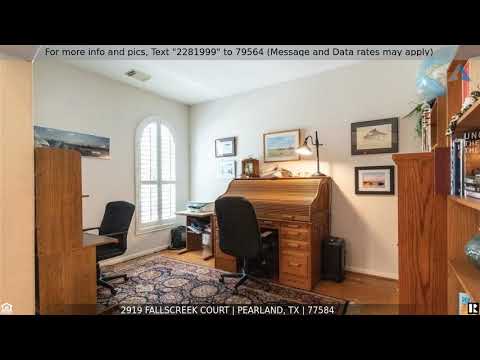Priced at $400,000 - 2919 Fallscreek Court, Pearland, TX 77584