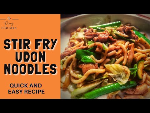 15 mins Stir Fry Udon Noodles - Quick and easy recipe | Pinay Foodies recipe's version