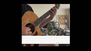 So Doggone Lonesome guitar with tabs #johnnycash #fallout #acousticcover #shorts