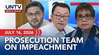 LIVE: House Prosecution Team Press Briefing on VP Duterte Impeachment I July 16, 2026