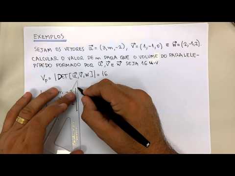 Produto Misto: Exemplo de Cálculo de Volumes