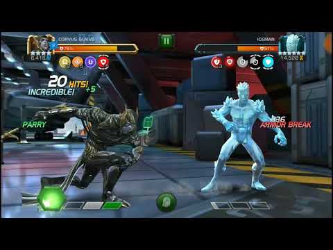 Corvus Glaive Rankup, Abilities and Uncollected Boss Fight - Marvel Contest of Champions