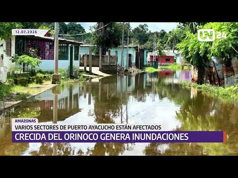 Crecida del Orinoco genera inundaciones en Puerto Ayacucho
