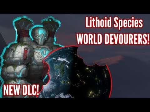 Stellaris | NEW Species! Lithoids, World Eating Livin' Rocks!! First look!