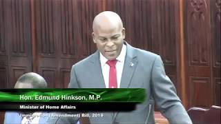 Edmund Hinkson at The House Of Assembly - 28th Sitting