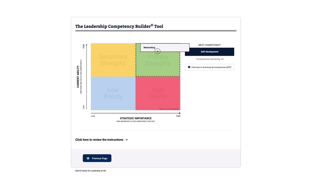 How to Complete the Leadership Competency Builder