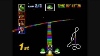 MK64 Rainbow Road with Race on Star Mountain Music (MP3 and MIDI in Description)