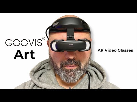 GOOVIS Art AR Video Glasses – 110″ Virtual Cinema Headset | Ultimate Portable Display!