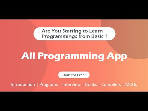 All Programming : C, C++, Java video