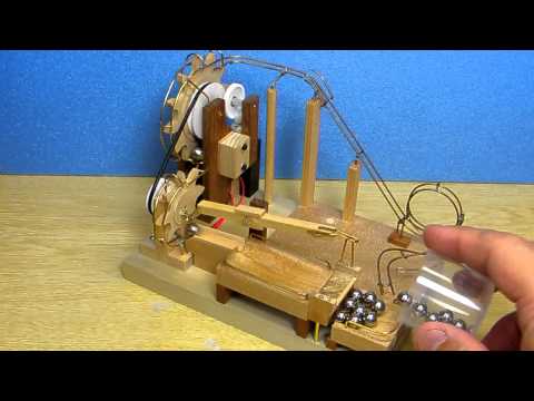 Marble machine with double wheel