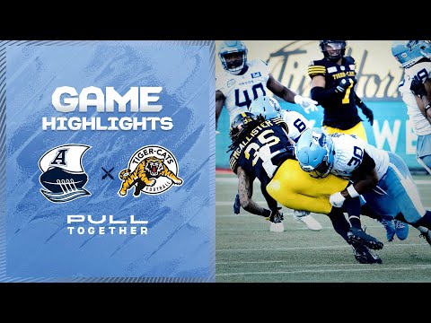 CFL Game Highlights - Toronto Argonauts at Hamilton Tiger-Cats - July 21, 2023