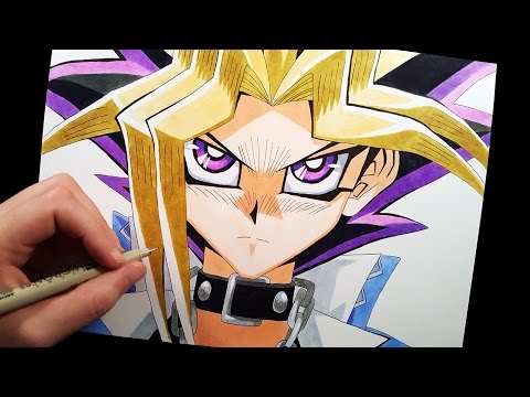 Yami Yugi from Yu-Gi-Oh! | speed drawing - YouTube