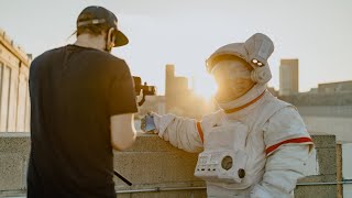 Astronaut in the City Photoshoot