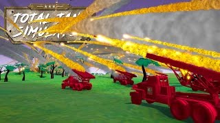 NOTHING SURVIVES THE RAIN OF DEATH! Huge Rocket Launcher Battles - Total Tank Simulator Gameplay