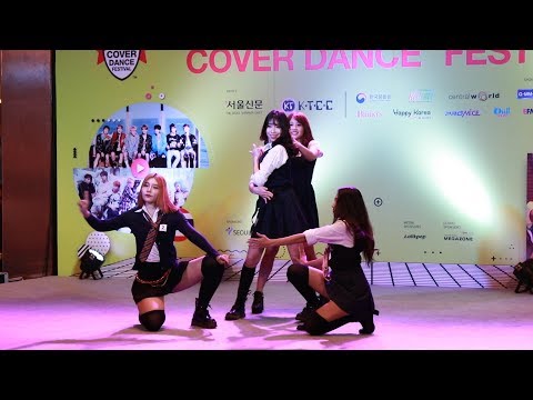 180512 "4SEC" cover "불장난+블랙핑크"(BLACKPINK) @ Central World(Thailand K-POP'18)