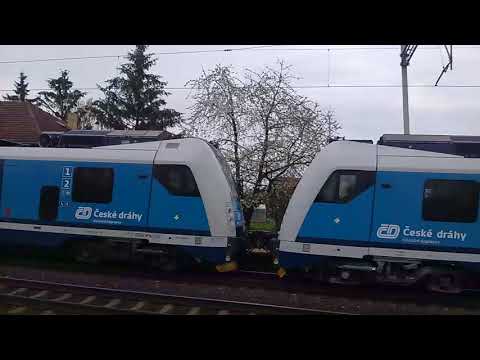 Spojený Inter Panter 660107 4 a 660 003 průlet stanicí Klučov