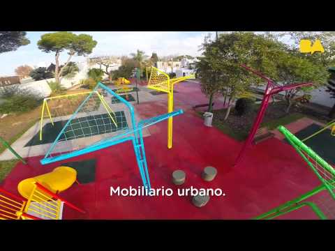 Antes y Después de plaza en Villa del Parque