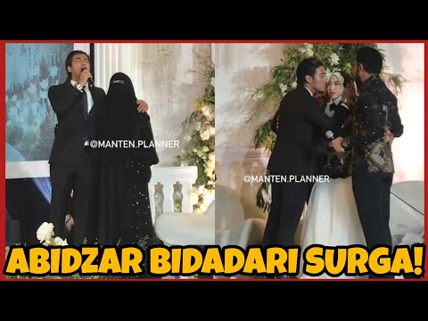 ABIDZAR NYANYI BIDADARI SURGA DI RESEPSI ADIBA KHANZA, UMMI PIPIK NANGIS!