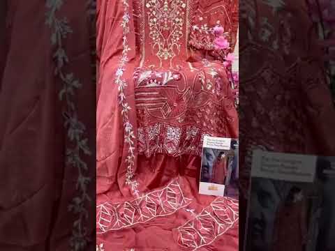 Hoor Tex H-35 Faux Georgette Wholesale Pakistani Suit – product video thumbnail