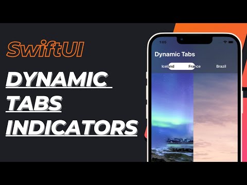 SwiftUI Animated Tabs & Dynamic Animated Tab Indicator using Native TabView