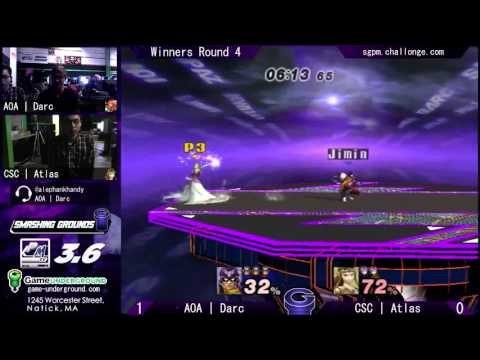 SG at GU 8.7 PM 3.6: AOA | Darc (Samus, Captain Falcon) vs CSC | Atlas (Zelda/Sheik)