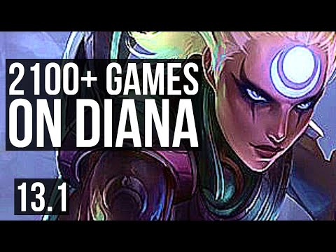 DIANA vs AZIR (MID) | 9/0/3, 2.5M mastery, 2100+ games, Legendary | EUW Master | 13.1