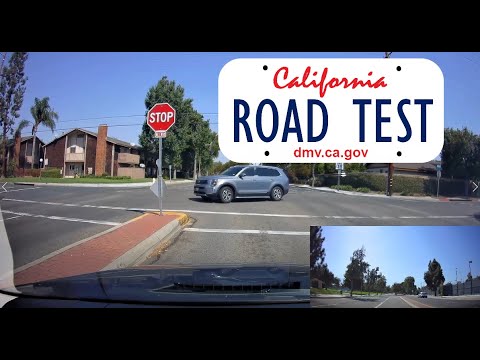 Santa Ana DMV Full Road Test with Precheck and Rear View  Dash Cam (Orange County, CA)