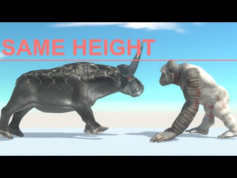 GORGON vs SAME SIZE EVERY UNIT - Animal Revolt Battle Simulator
