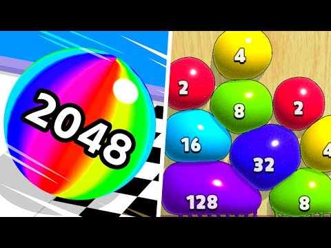 Ball Run 2048 vs Blob Merge - 123456789⭐Max Level Gameplay (Part 1)