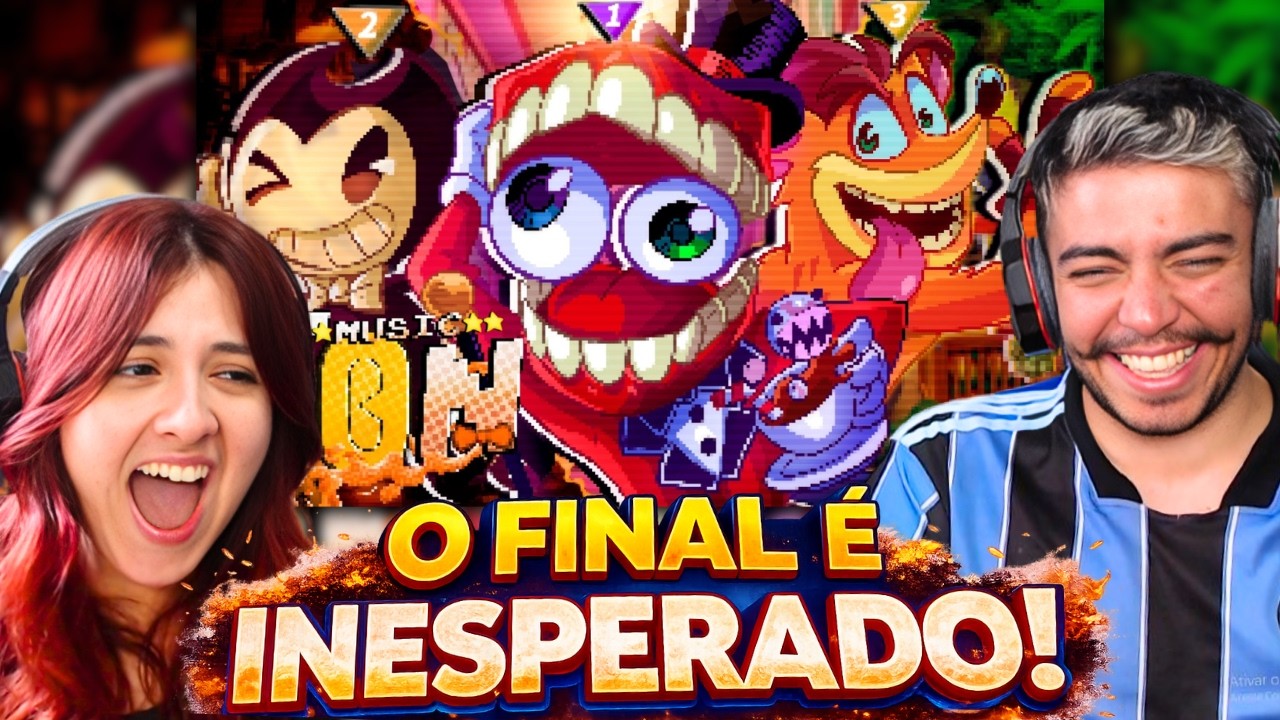 (Genial!!! 🤯) Lunáticos 4 | Bendy, Caine e Crash | Papyrus Da Batata | REACT