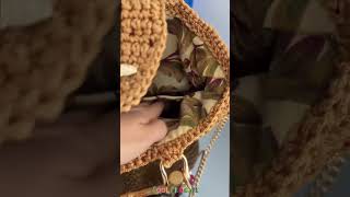 Beautiful Brown Crochet bag design 😍💖 | #crochet #crochetbag #shorts