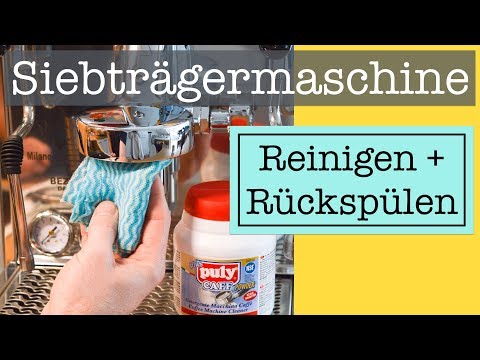 Cleaning and backflushing a portafilter machine - Instructions for a well-maintained espresso mac...