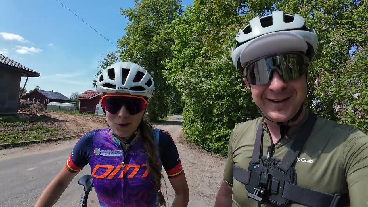 Treniruotė su Greta Karasiovaite, MTB XCM trasos patikrinimas ir jos pergalė! 2024-05-19