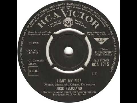 UK New Entry 1968 (202) José Feliciano - Light My Fire