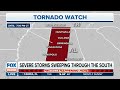 Tornado Watch For Parts of Alabama and Tennessee