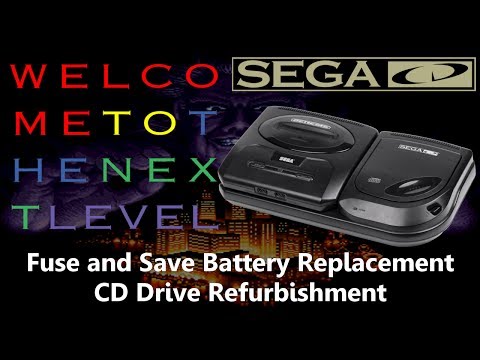 Tech Repair: Sega CD Fuse and Battery Replacement, CD Drive Refurb