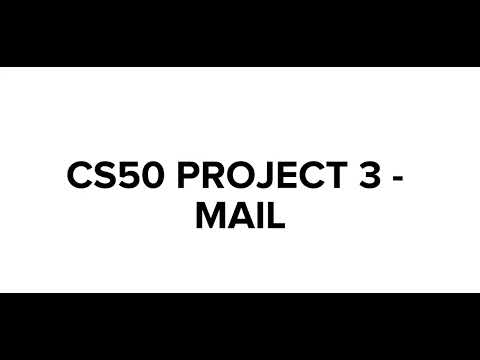 Project 3 Mail_cs50 Web Programming With Python And Javascript