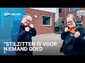 Tim en Britt trainen hun taekwondo even vanuit huis