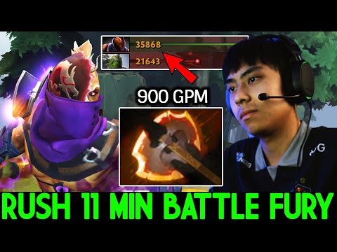 ANA [Anti Mage] Rush 11 Min Battle Fury Monster Carry Free Farm Dota 2