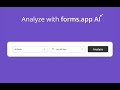 Beautiful forms & AI driven results