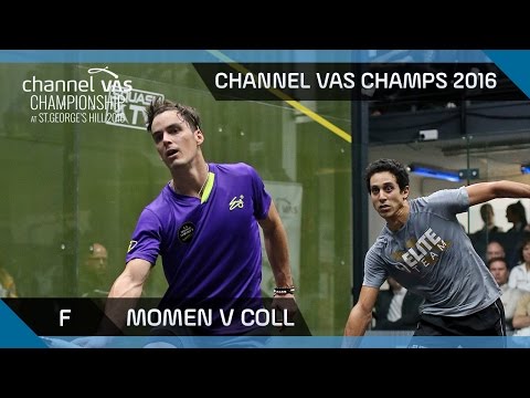 Squash: Momen v Coll - Channel VAS Championship at St Georges Hill 2016 Final Highlights