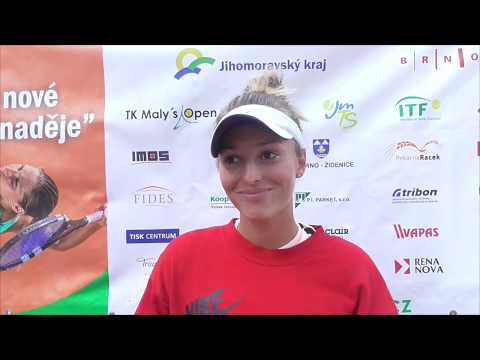 Anastasia Detiuc po porážce ve čtvrtfinále BTC Cupu Brno 2018