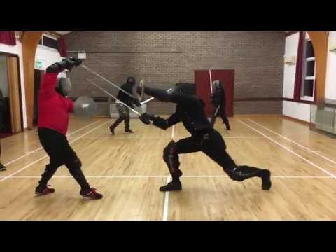 Sidesword & Buckler Sparring - Jordan vs Nick