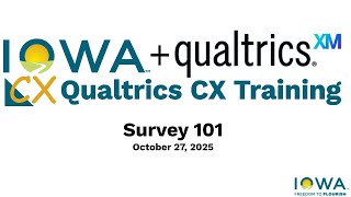 Qualtrics CX Survey 101