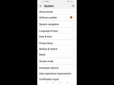 Dual time in Huawei smartphone